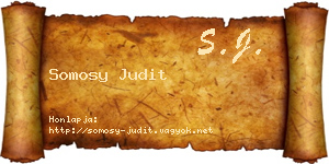 Somosy Judit névjegykártya